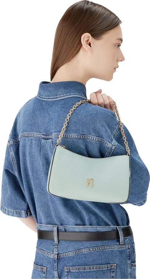 Furla Lichtblauwe Leren Schoudertas Blue Dames - Foto 6