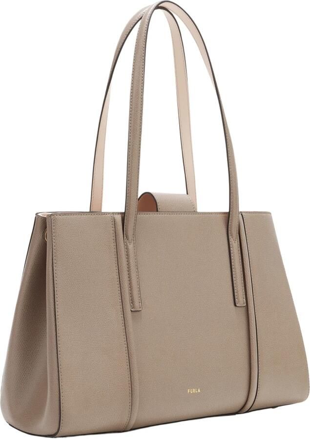 Furla Shoppers & Totes Riva L Tote in grijs - Foto 8