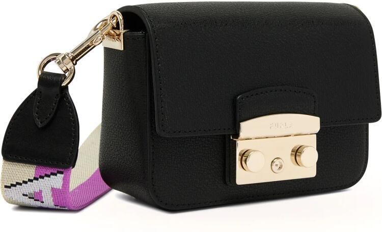 Furla Zwarte Schoudertas Metropolis Mini C.body Webbing - Foto 4