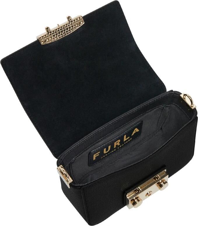 Furla Zwarte Schoudertas Metropolis Mini C.body Webbing