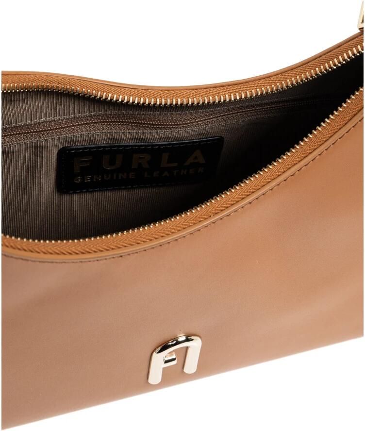 Furla Brandy Diamond S Leren Schoudertas Brown Dames - Foto 5