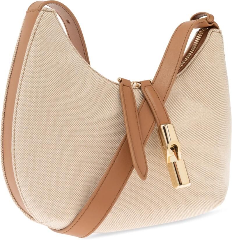 Furla Natuurlijke Brandy Schoudertas Goccia S Beige Dames - Foto 5