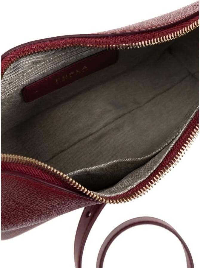 Furla leren schoudertas Goccia S donkerrood - Foto 6