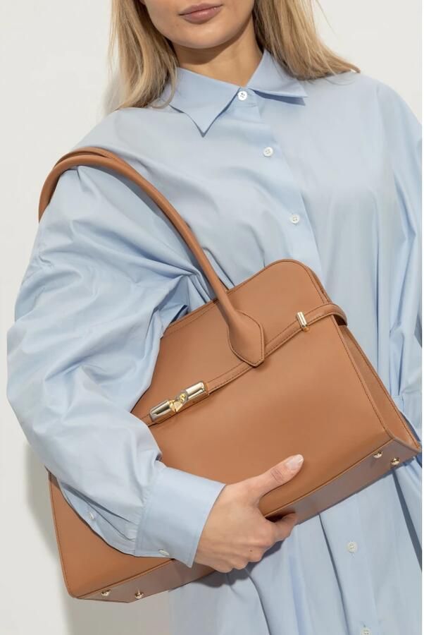 Furla Schoudertas Goccia Large Brown Dames - Foto 5
