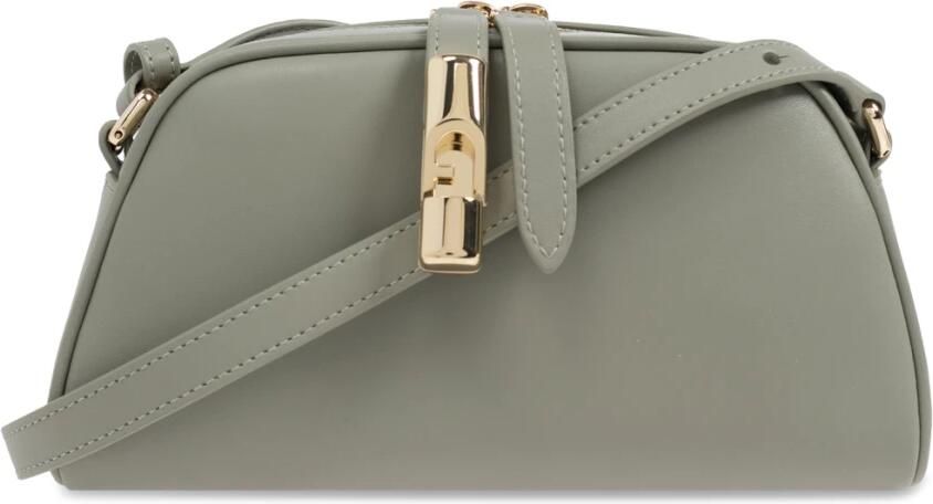 Furla leren crossbody tas Goccia Mini olijfgroen - Foto 11