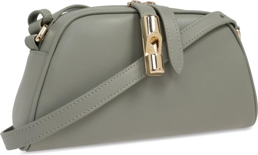 Furla leren crossbody tas Goccia Mini olijfgroen - Foto 10