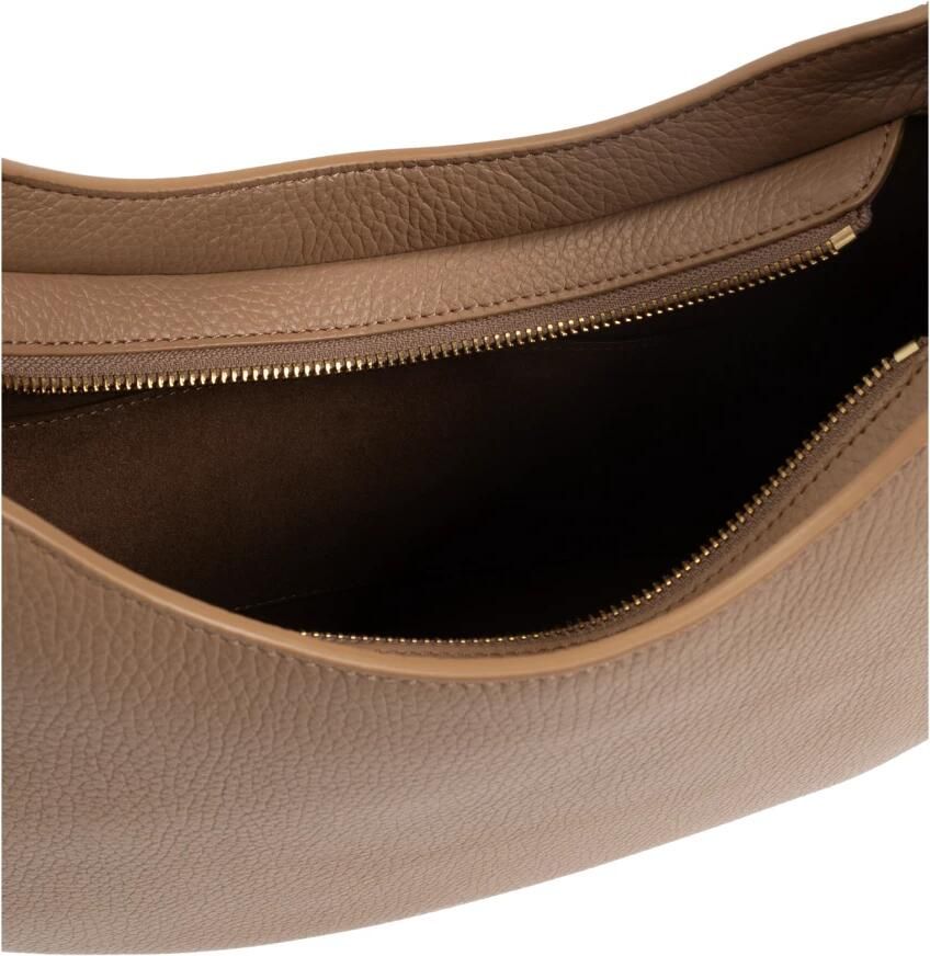 Furla Kameel Schoudertas met Gouden Rits Brown Dames - Foto 5