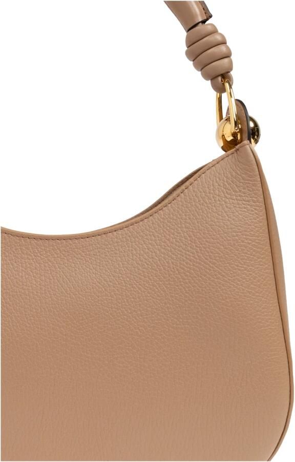 Furla Kameel Schoudertas met Gouden Rits Brown Dames - Foto 7