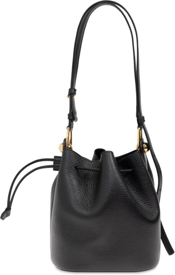 Furla Zwarte Mini Bucket Tas met Sfera Hardware Black Dames - Foto 8