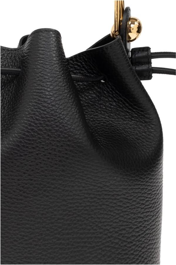 Furla Zwarte Mini Bucket Tas met Sfera Hardware Black Dames - Foto 7