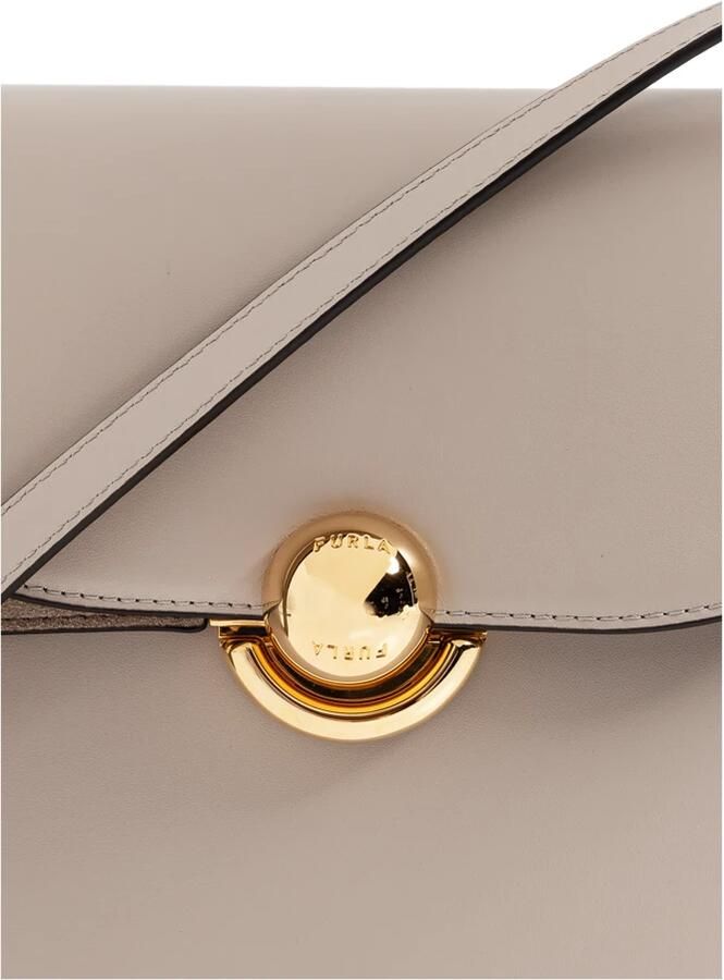 Furla Vanilla Crossbody Tas met Flap Sluiting Beige Dames - Foto 7