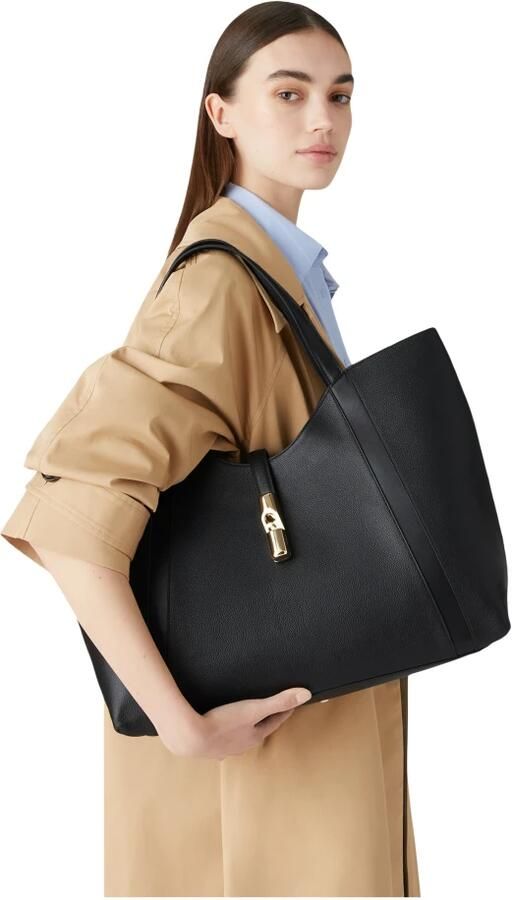 Furla Zwarte Goccia Xl Hobo Schoudertas Black Dames - Foto 6