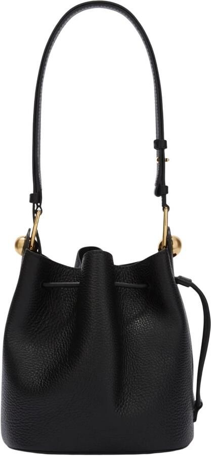 Furla Zwarte Mini Bucket Tas met Sfera Hardware Black Dames - Foto 9