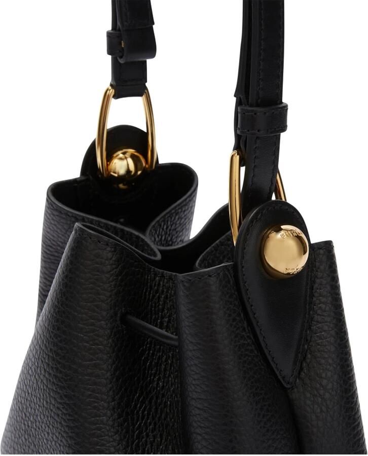 Furla Zwarte Mini Bucket Tas met Sfera Hardware Black Dames - Foto 3