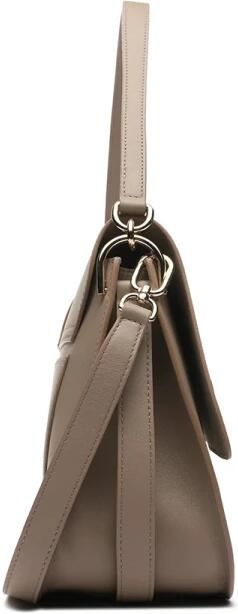 Furla Elegante Gebogen Lijnen Leren Tas Beige Dames - Foto 8