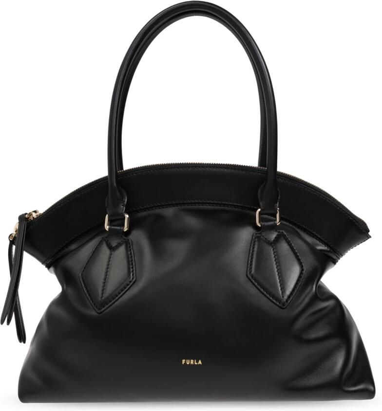 Furla Erica M Tote Elegante Zwarte Handtas Black Dames