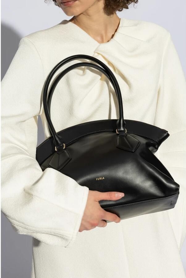 Furla Erica M Tote Elegante Zwarte Handtas Black Dames - Foto 6