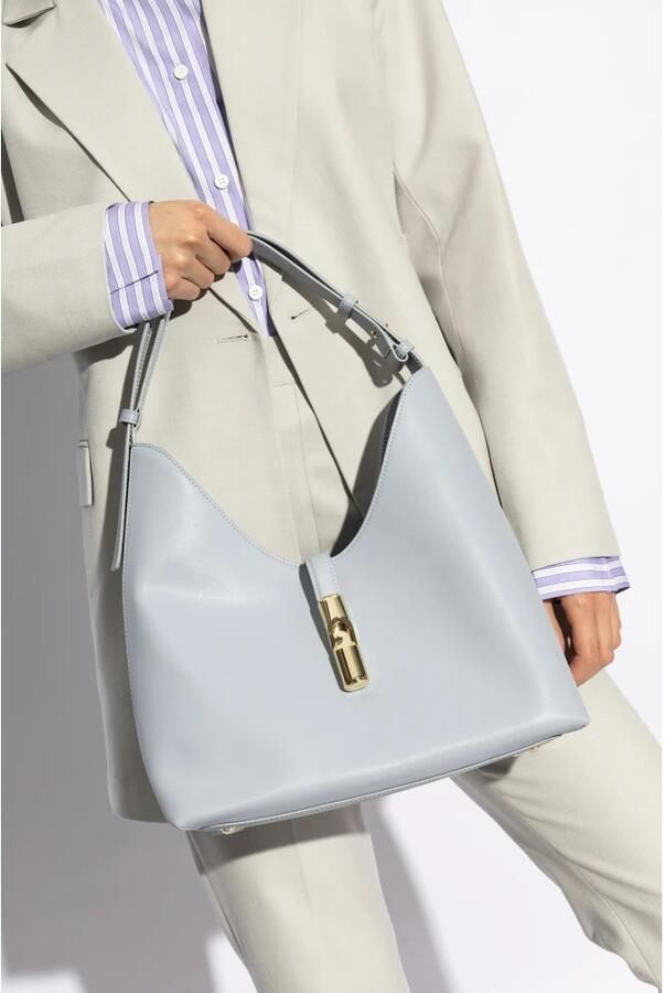 Furla Tas 'Goccia Medium Hobo' Blue Dames - Foto 4