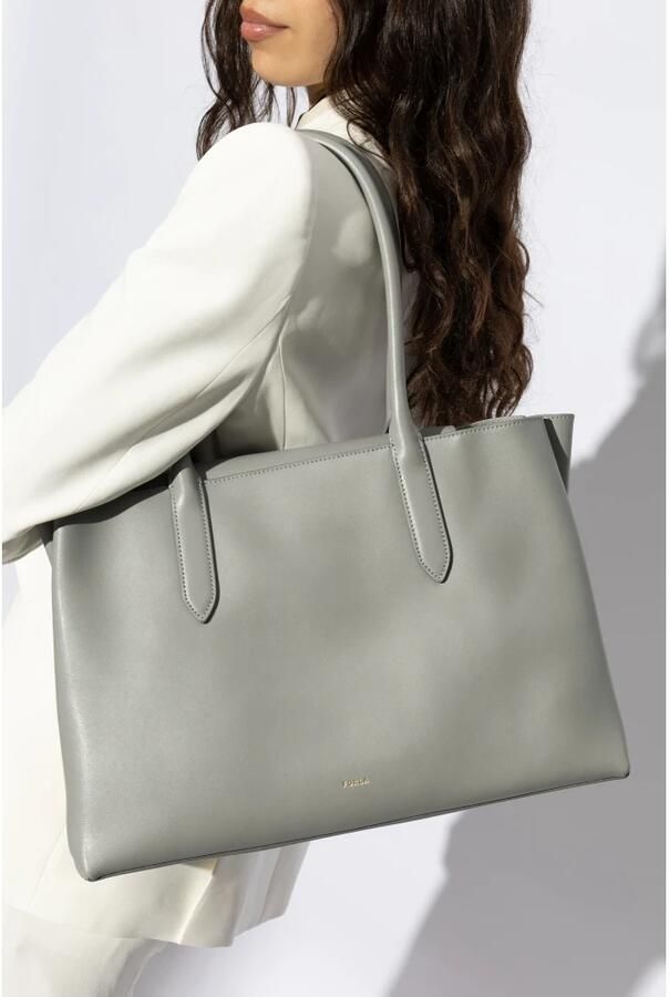 Furla Shoppers & Totes ' Meridiana L' Shopping Bag in grijs - Foto 6