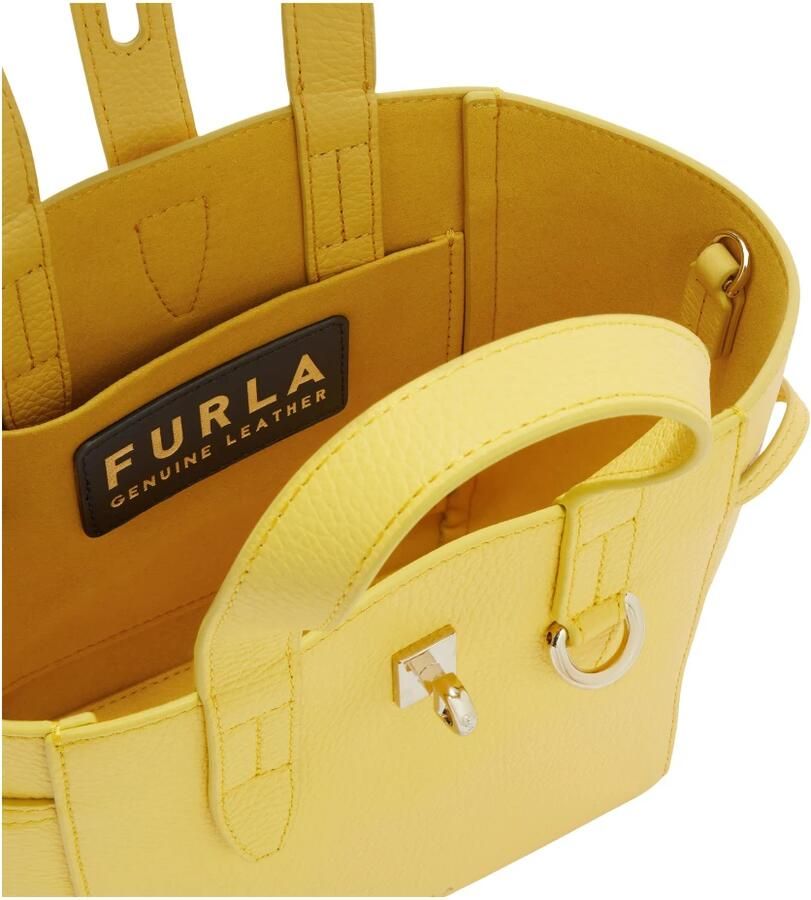 Furla Totes & shoppers Net Mini Tote in geel - Foto 4