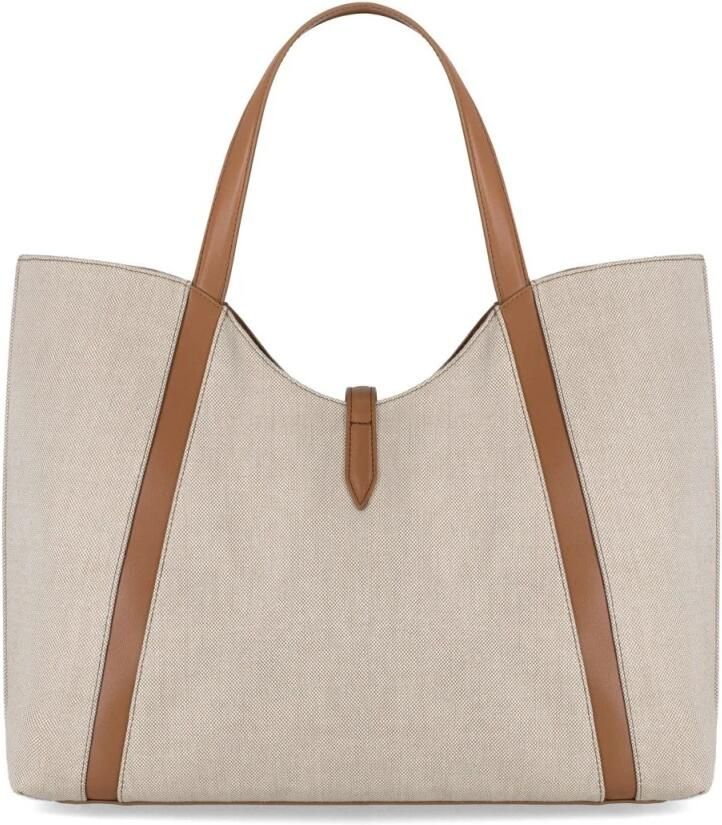 Furla XL Hobo Natuurlijke Brandy Schoudertas Beige Dames - Foto 6