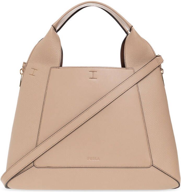 Furla Gilda Large shopper bag Beige Dames