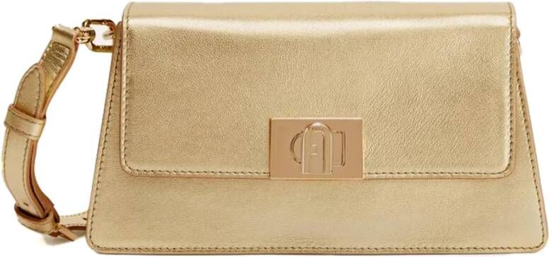 Furla Hobo bags Zoe Mini Shoulder Bag Gardena Metal in goud