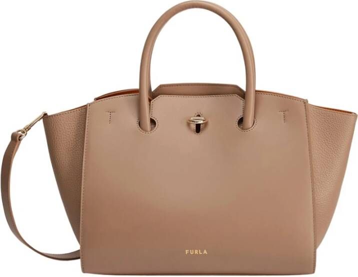 Furla Genesi Tote M Beige Dames