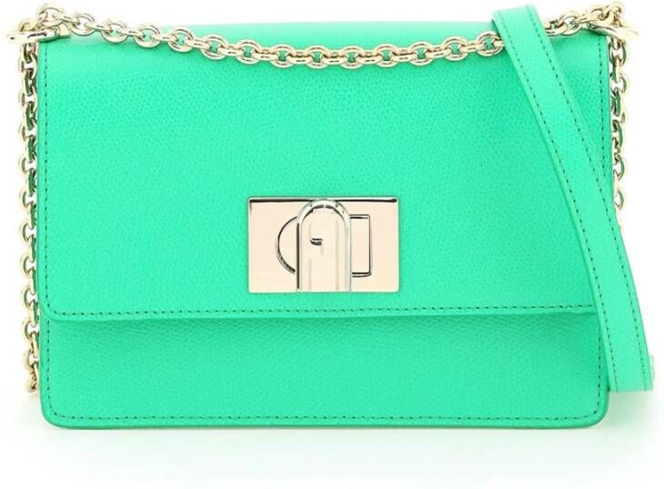 Furla Totes & shoppers 1927 Grass Logo Crossbody Bag in groen