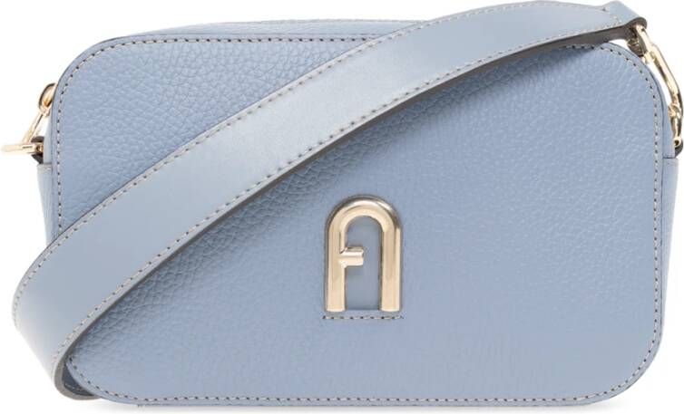 Furla Mini Crossbody Tas van Korrelig Kalfsleer Beige Dames - Foto 3