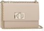 Furla Roze Schoudertas van Pebble Leer Roze Dames - Thumbnail 1
