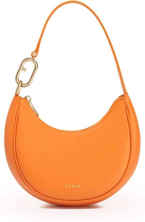 Furla Hobo bags Primavera S Shoulder Bag in oranje