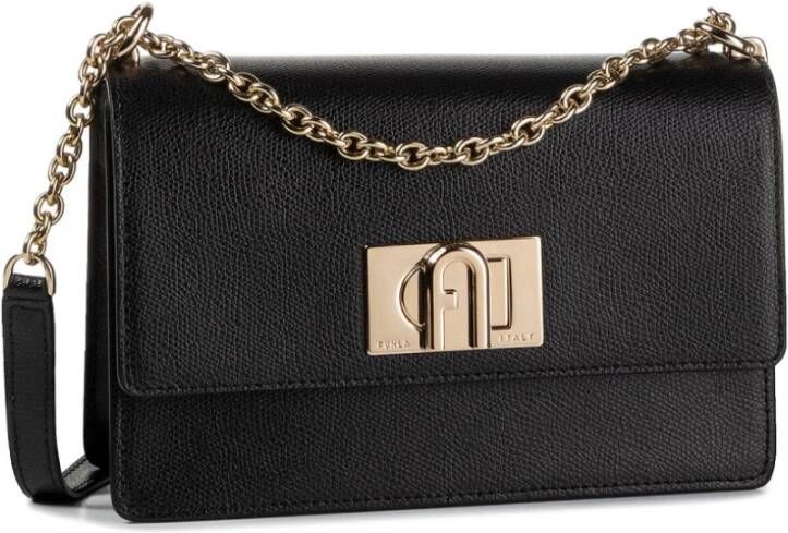 Furla Leren Mini Crossbody Tas met Draaislot Black Dames - Foto 7