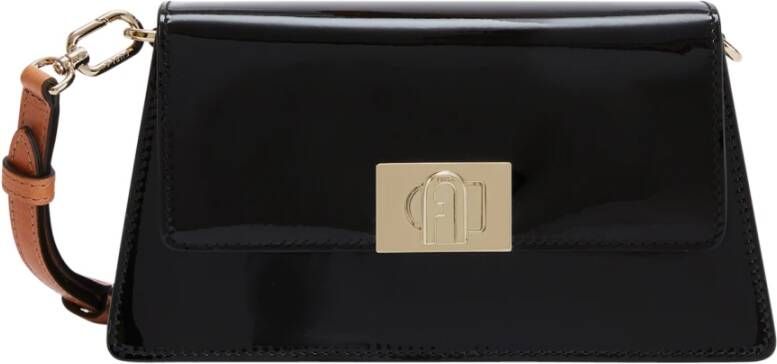 Furla Hobo bags Zoe Mini Shoulder Bag in zwart