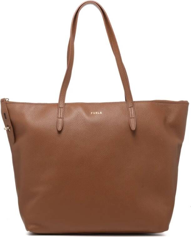 Furla Totes NET L TOTE in cognac