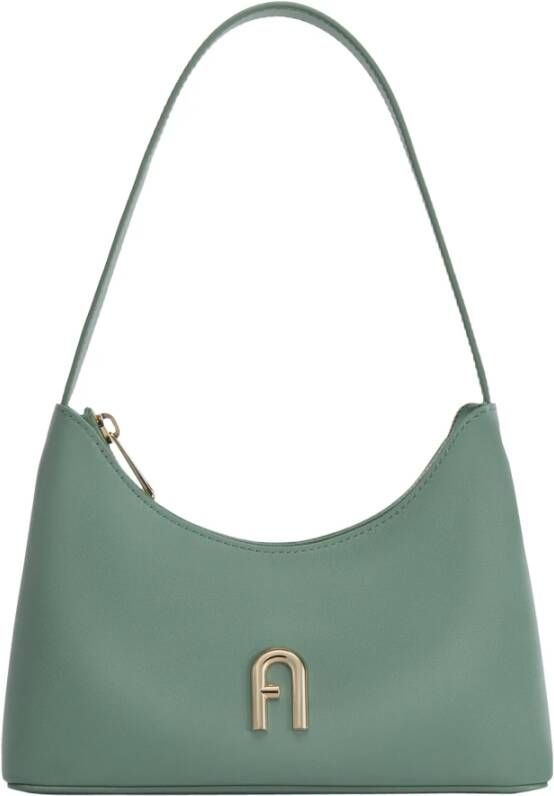 Furla Hobo bags Diamante Mini Shoulder Bag in groen