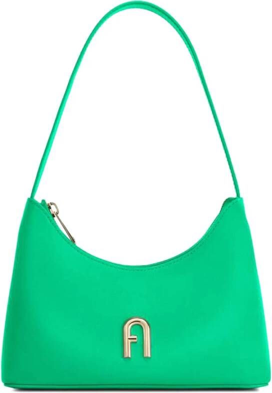 Furla Hobo bags Diamante Mini Shoulder Bag in groen