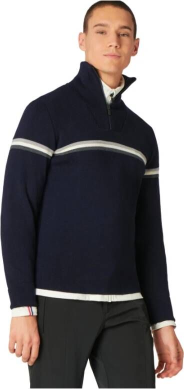 Fusalp Merinos Wol Trui Blauw Heren