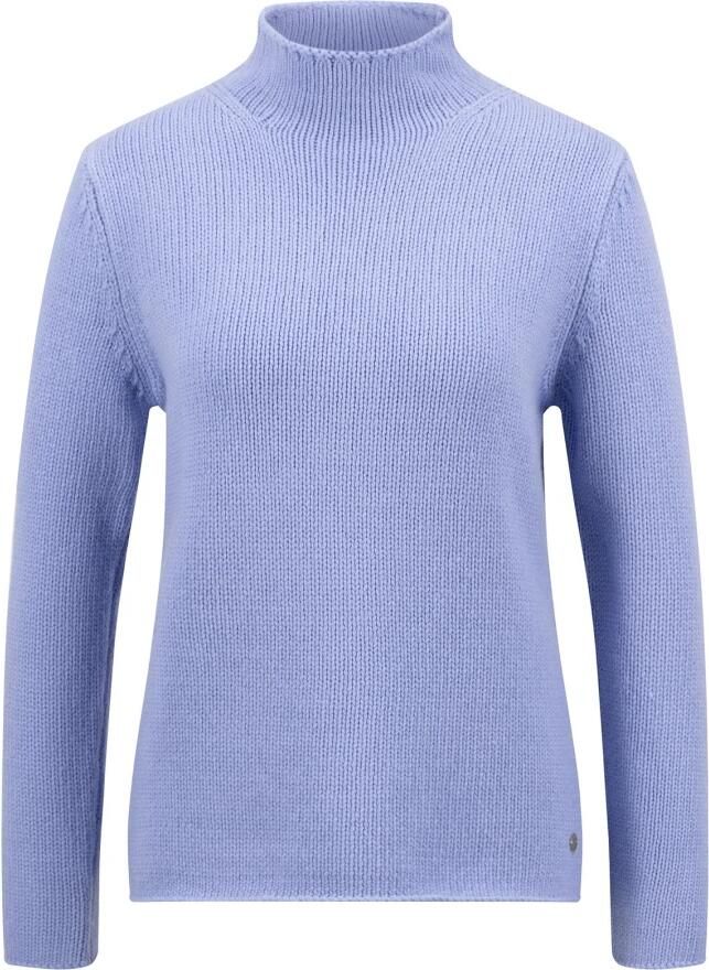 FYNCH-HATTON Softwool Opstaande Kraag Pullover Purple Dames