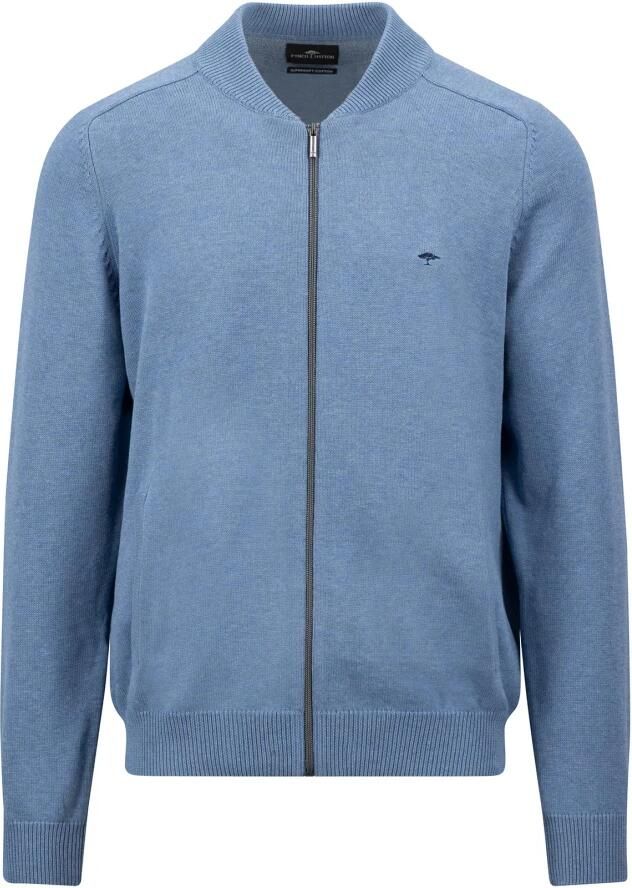 FYNCH-HATTON Zachte College Cardigan Sweater Blue Dames