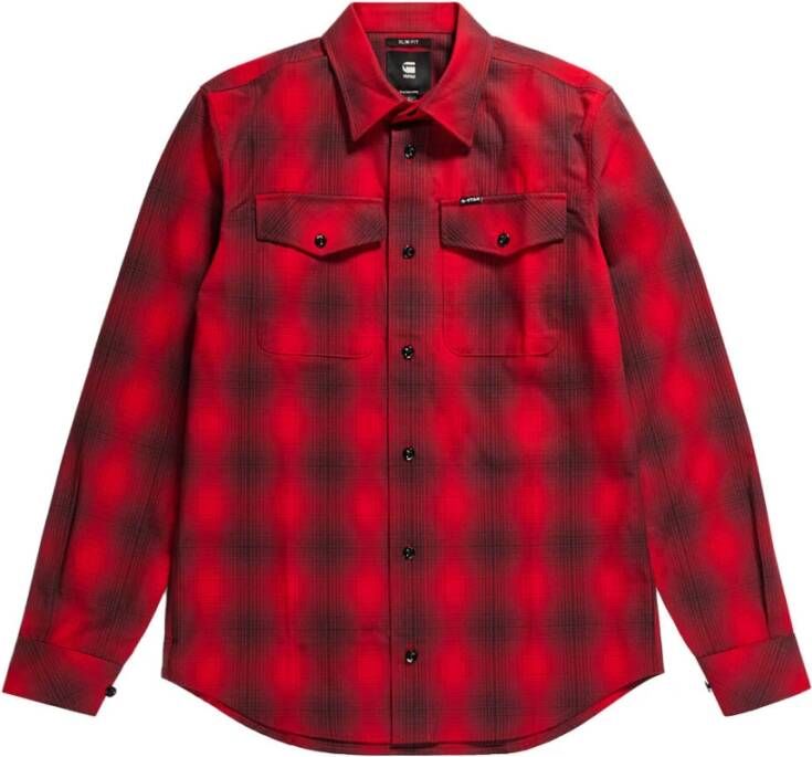 G-Star Casual Shirts Rood Heren
