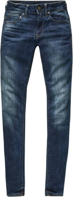G-Star Dames skinny jeans Midge Zip Blauw Dames