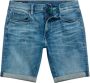 G-Star RAW 3301 Slim Denim Shorts Midden blauw Heren - Thumbnail 3