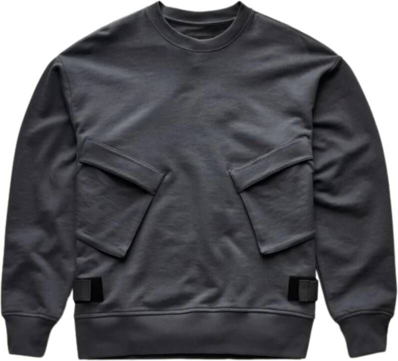 G-Star Losse Velcro Sweatshirt met Cargo Zakken Black Heren