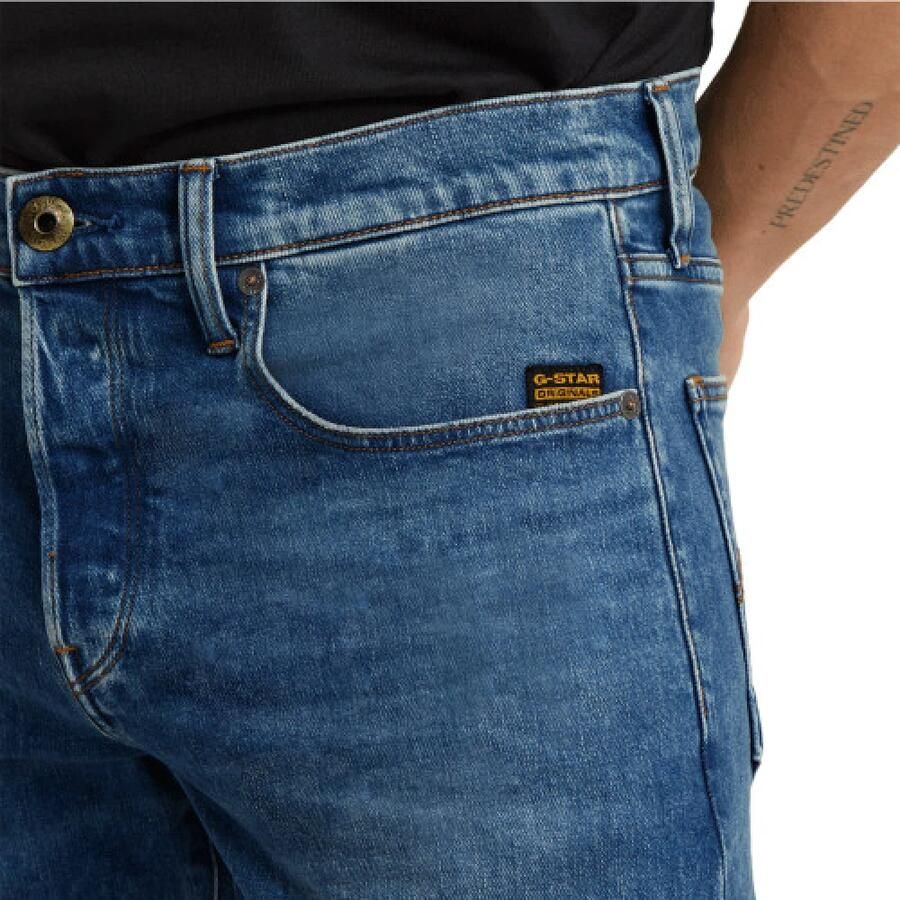 G-Star Raw Straight tapered fit jeans met stretch model '3301' - Foto 9