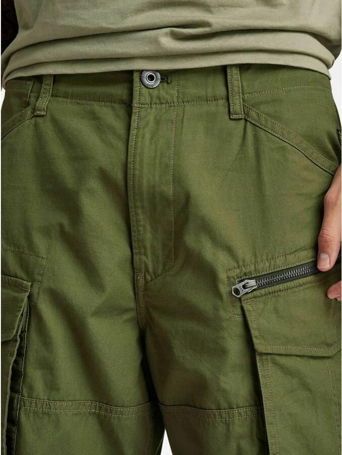 G-Star Raw Korte Broek D08566 D384 RIPSTOP ROVIC ZIP RLXD-B230 SHADOW OLIVE