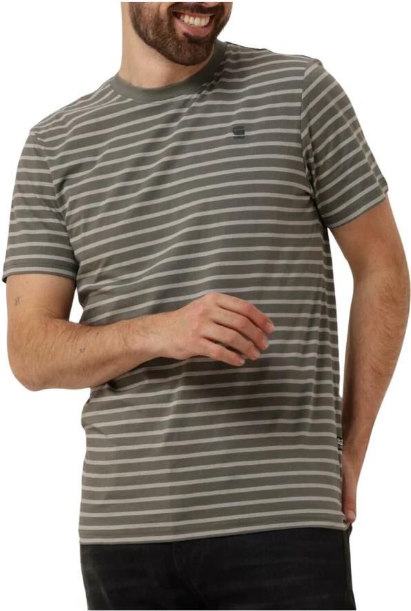 G-STAR RAW Heren Polo's & T-shirts Stripe Slim R T Grijs - Foto 3