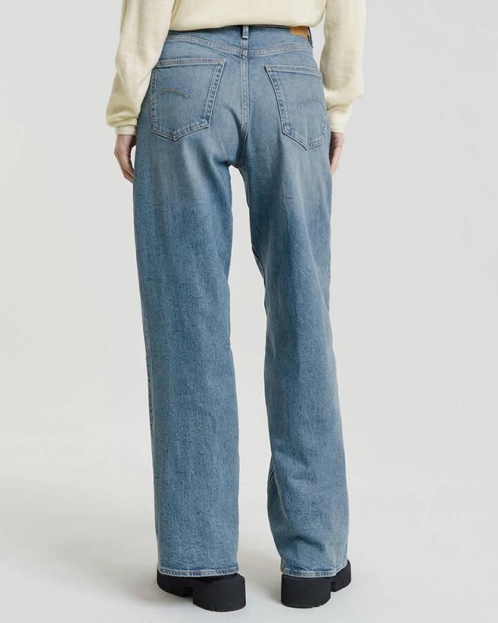 G-Star RAW Deck Ultra High Wide Leg Wmn high waist wide leg jeans dark blue denim - Foto 11