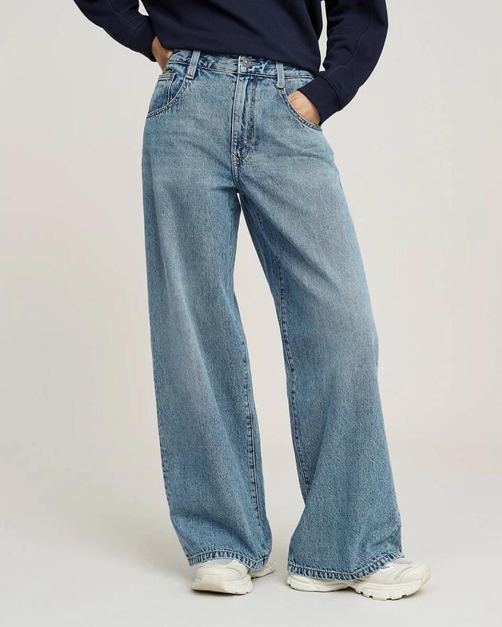 G-Star RAW Skater High Loose Jeans Midden blauw Dames - Foto 8