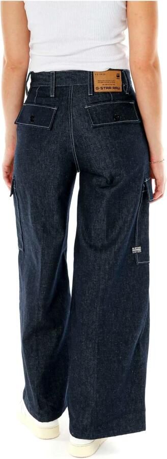 G-Star RAW Mega Cargo Denim Jeans Donkerblauw Dames - Foto 2